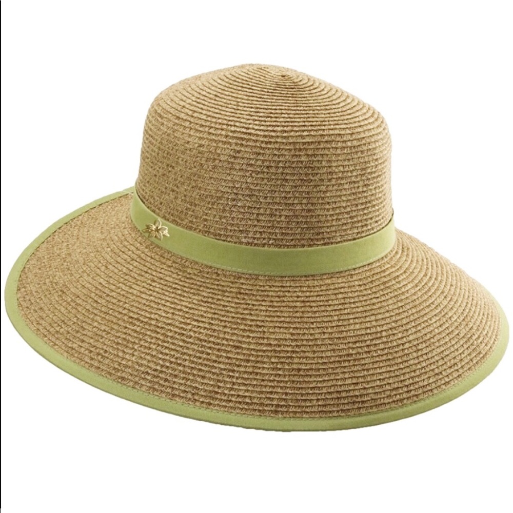 Cappelli Sun Hat Wide Brim Court Green Straw